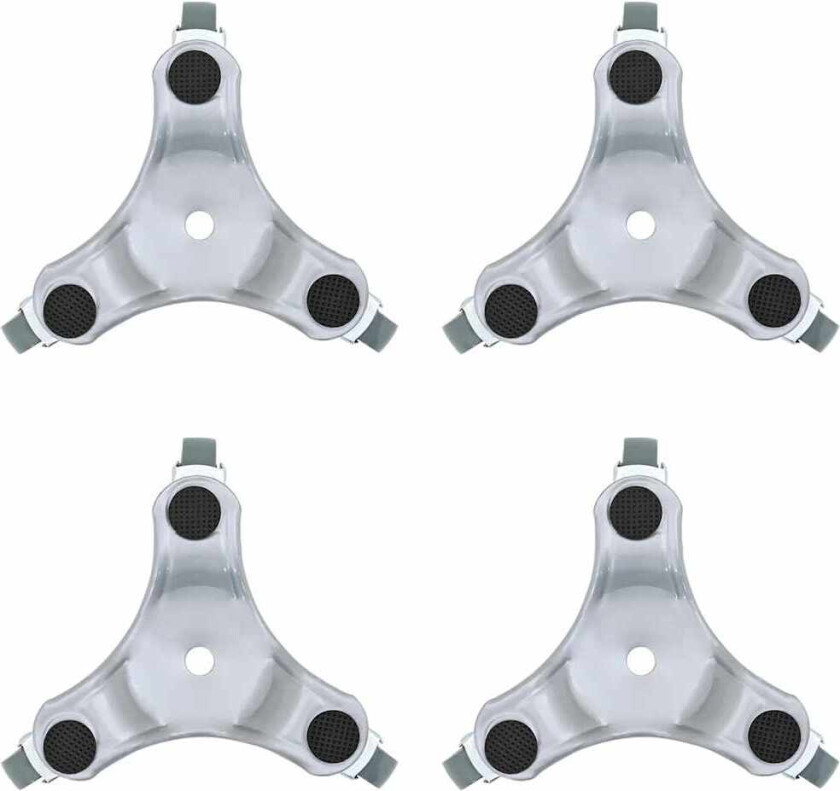 Møbelhjul 4 stk 16x14,5x5,5 cm stål 180 kg