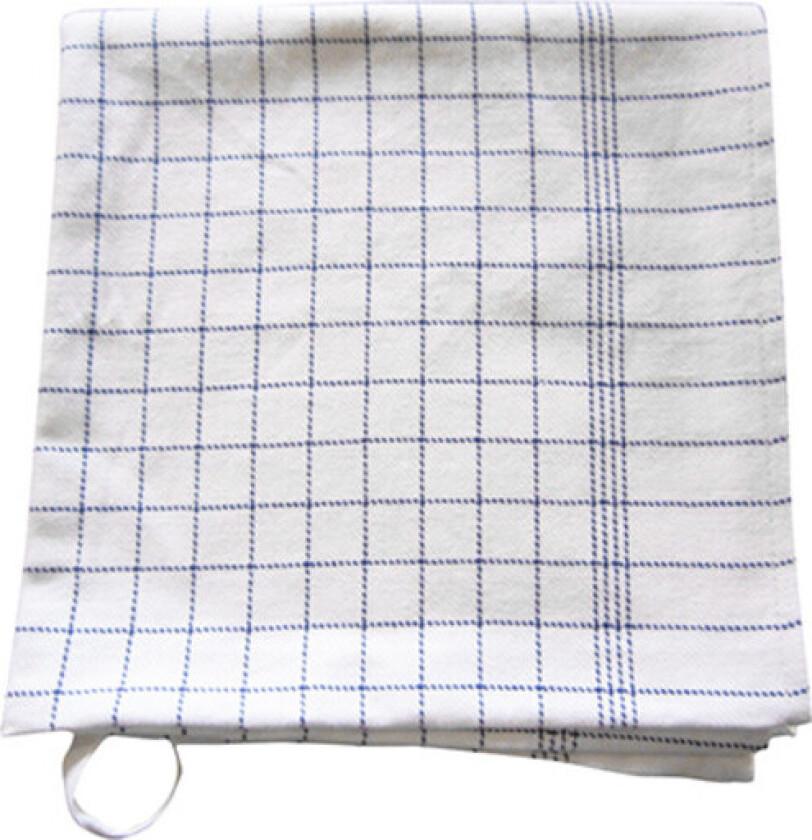 10 stk Kjøkkenhåndkle, blårutete