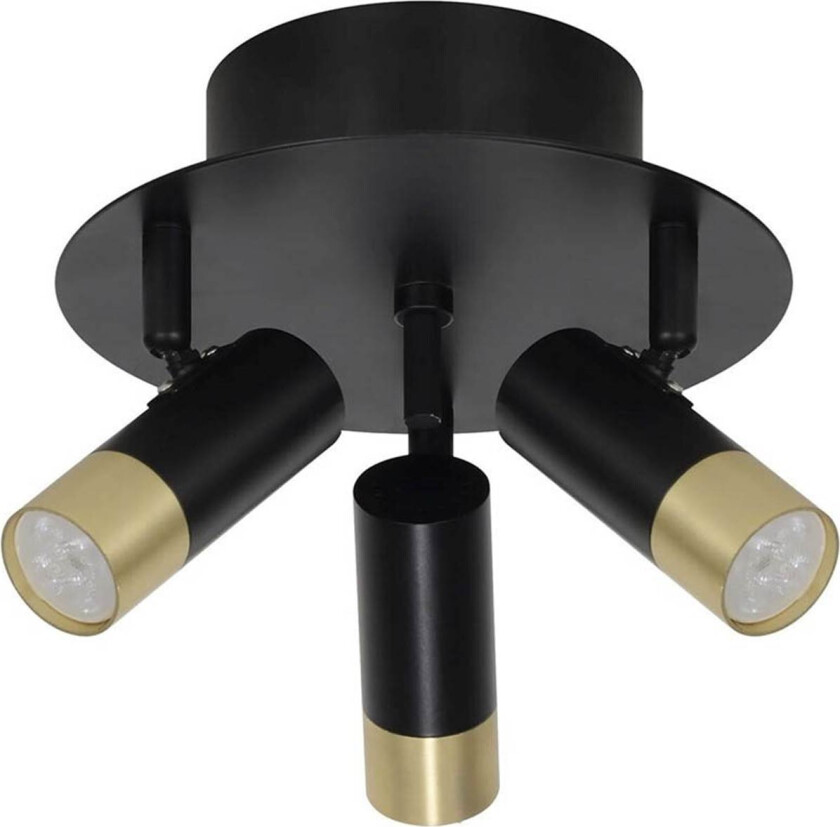 3xMini svart/mässing 49624-80-50