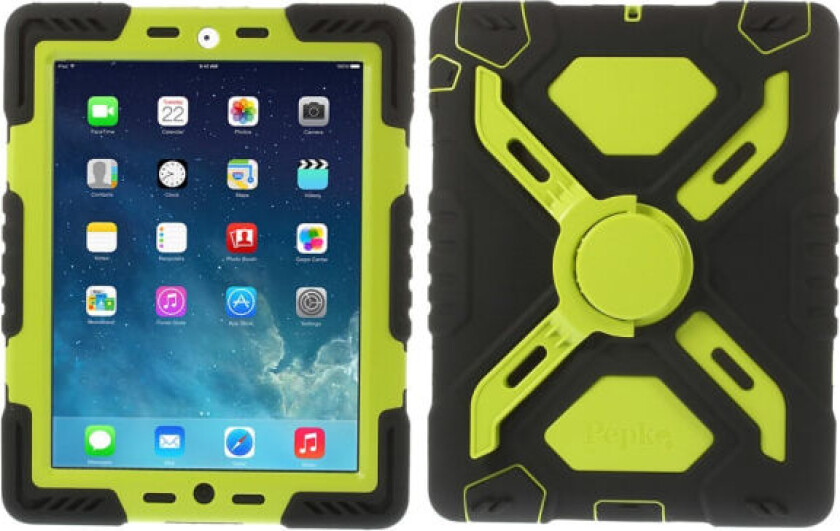 Pepkoo Spider-serie for iPad 2 3 4 Silikon PC Ekstremt Robust Deksel - Grønn
