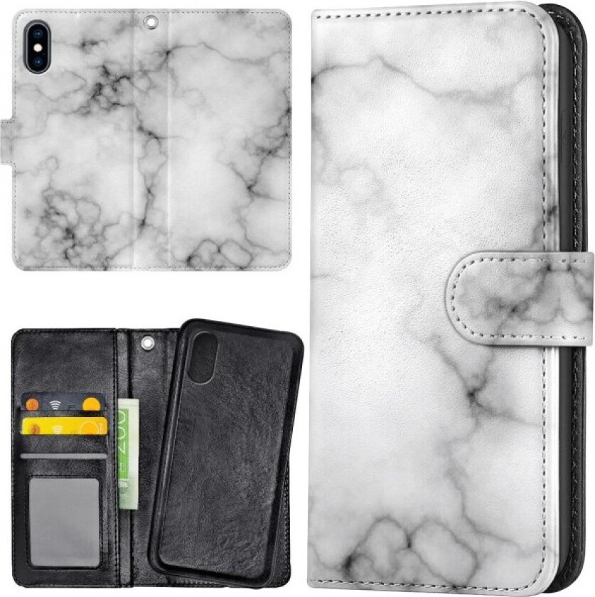 iPhone XR - Lommebok Deksel Marmor