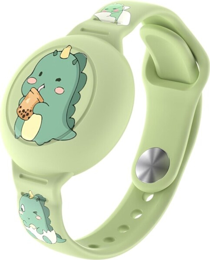 Kompatibel med AirTag Barne Armbånd, Søt Barn Air Tag Armbånd Justerbar Skjult Klokkebånd Air Tag Holder for Apple Air Tag, Myk Silikon