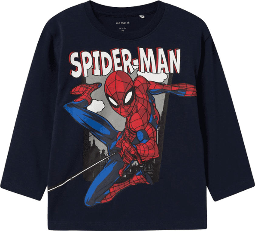 Name It Nmmjuice Spiderman genser til småbarn, Navy Blazer