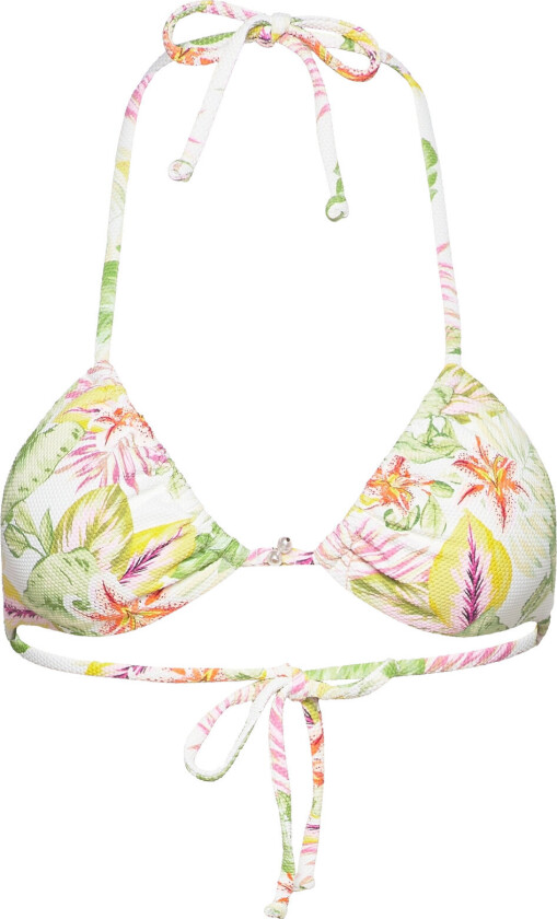 Tropics Pique Triangle Swimwear Bikinis Bikini Tops Triangle Bikinitops White Hunkemöller