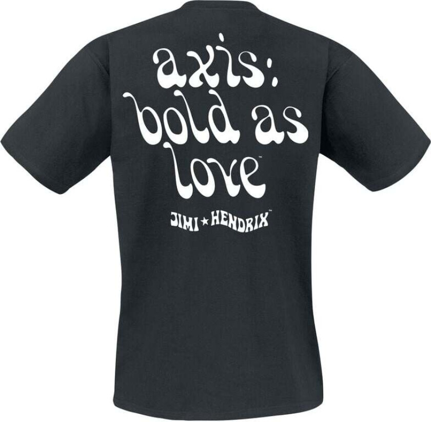 T-skjorte - Experience Shoult Bold As Love - S til 4XL - Herrer - svart