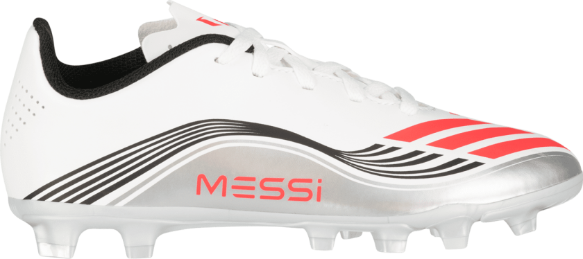 adidas F50 Club FxG Messi Q3 25, fotballsko grus, kunstgress og naturgress, junior FTWWHT/LUCRED/SILVMT