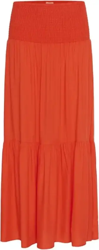 Dame, Skjørt, Oransje, M/L