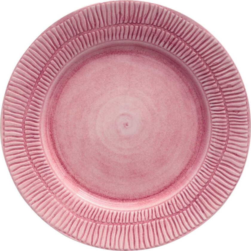 Stripes tallerken Ø28 cm Rosa