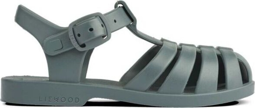 Bre badesko/sandaler til barn, Whale blue