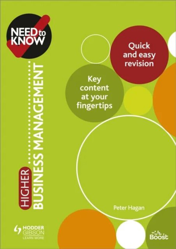 Need to Know: Higher Business Management av Peter Hagan