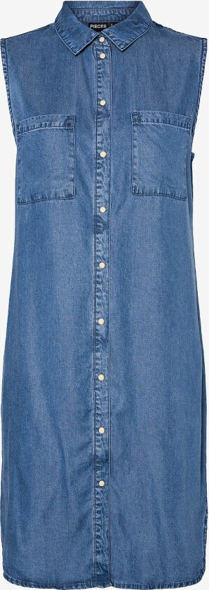 Denimkjole pcVilje SL Denim Dress - Blå
