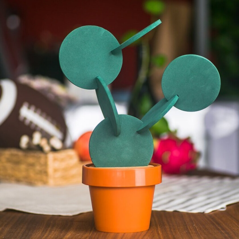 Originale coasters, sett med 6, kreative kaktusformdesign, julegaver og hjemmedekorasjoner
