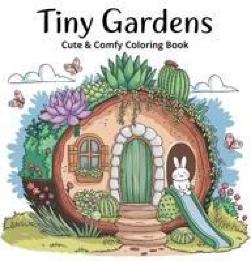Tiny Gardens Bold & Easy Coloring Book for Women