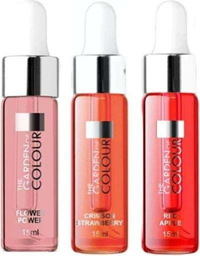 Bilde av 3-pakning - Cuticle Oil - Blomst, eple, jordbær - 15ml