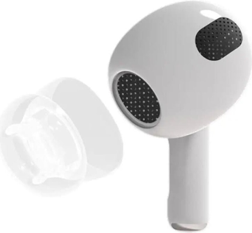 1-par TPE øreputer Apple AirPods (Gen4) - M - Clear