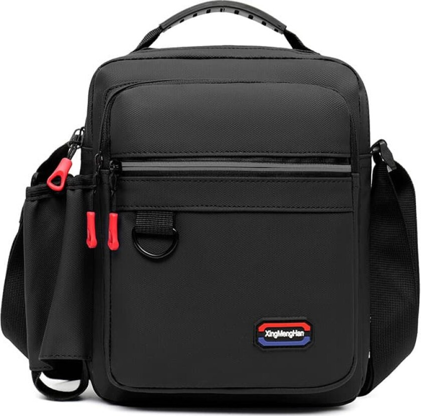 INF Stilig Oxford-stoff forretningsreise Håndveske Ryggsekk Sort