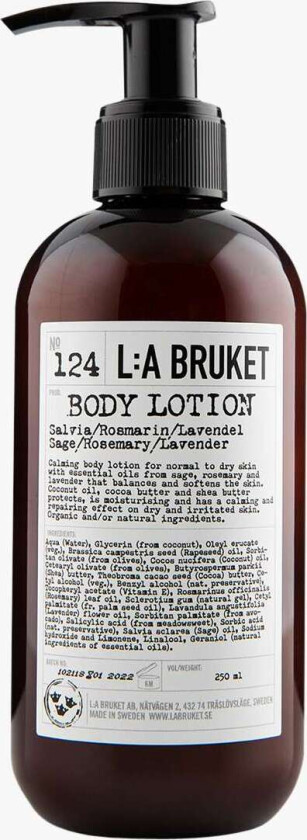 L:a Bruket 124 Body Lotion Sage/Rosemary/Lavender 250 ml