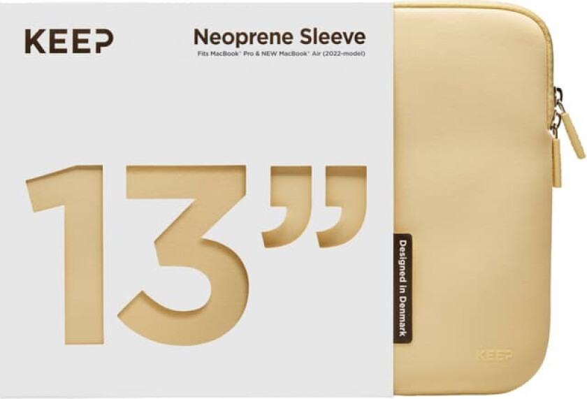 KEEP 13’’ MacBook neoprenetui (chardonnay)