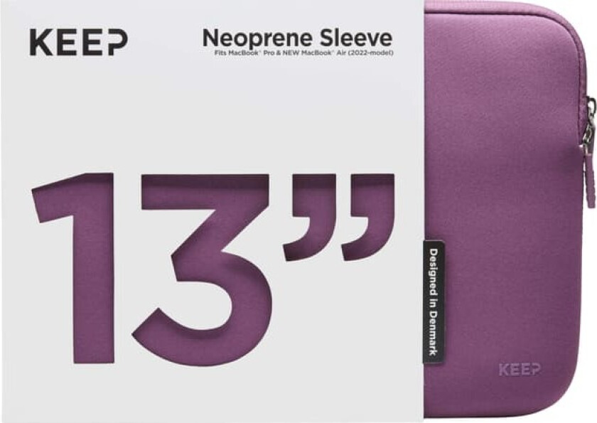 KEEP 13’’ MacBook neoprenetui (plump purple)