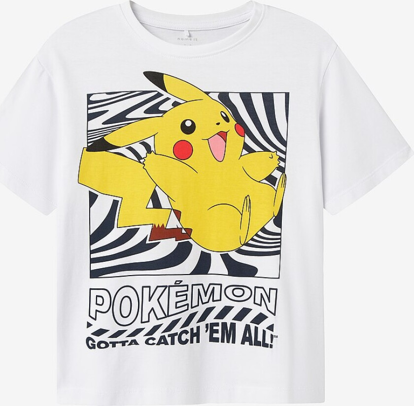 T-skjorte nkmJamish Pokemon Nreg SS - Hvit