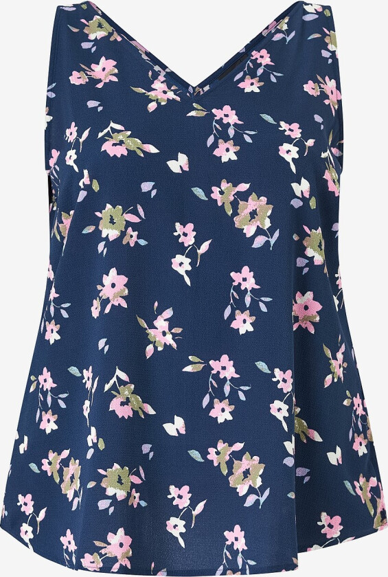 Topp caAnni S/L V-neck - Blå