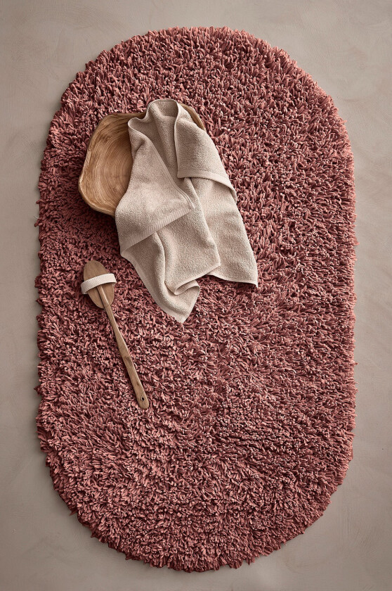 Baderomsmatte Chenille - Rosa