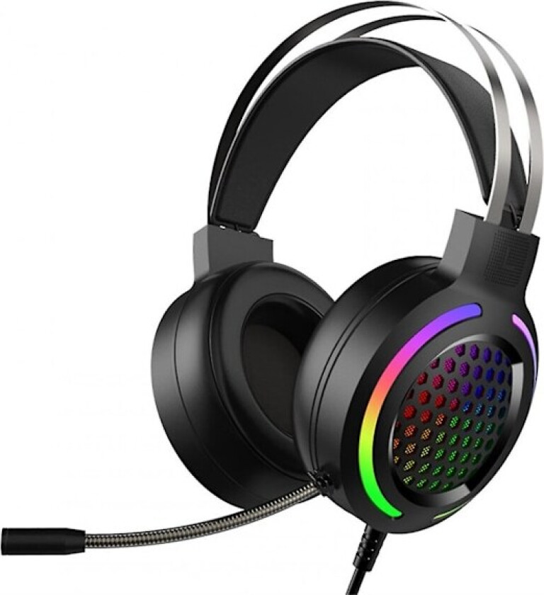 Stereo Hodetelefoner Gaming Hodetelefoner Mikrofon Øre Gaming Hodetelefoner Dual 3.5mm Headset