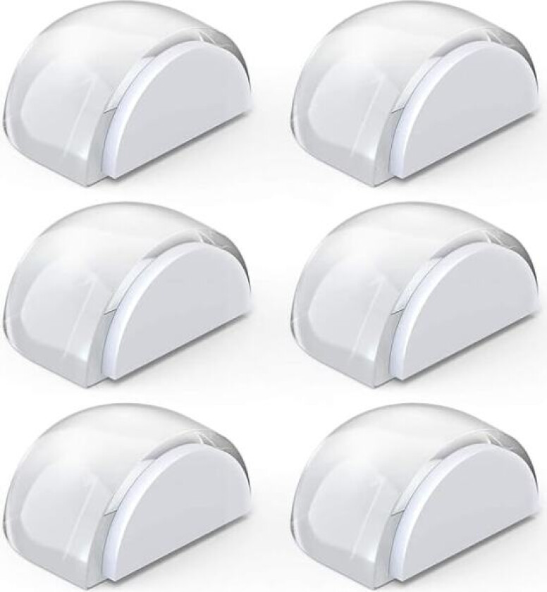 Dørstoppere, gjennomsiktige dørstoppere selvklebende dørstoppere for gulv og parkett