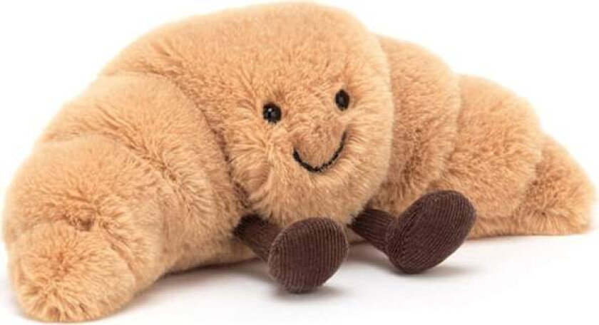 Jellycat Amuseables Croissant Kosedyr, Liten 21,5 cm | Bakverk Plysj | Morsom gaveidé