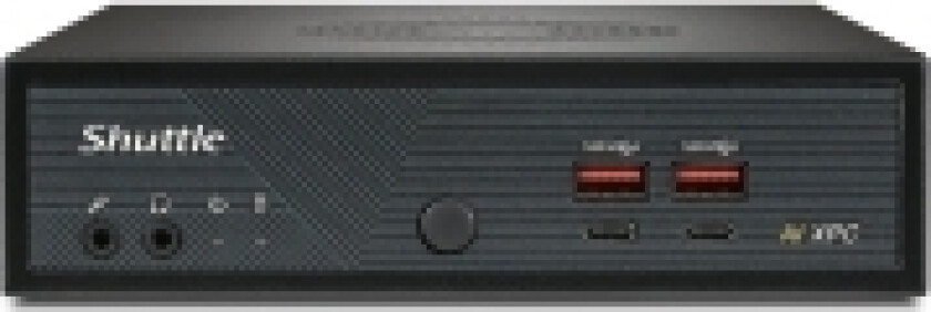Shuttle Slim AI PC DN11H9, 1,35L størrelse PC, Mini-PC, Intel SoC, DDR5-SDRAM, PCI Express, 120 W