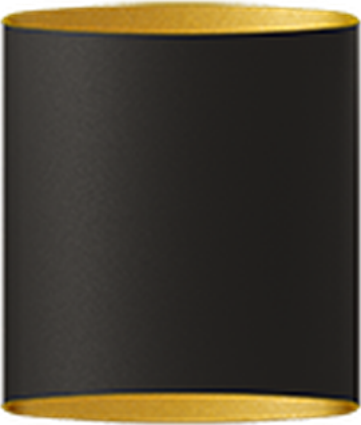 Sinne vegglampe dimbar led 8W fast installasjon - Svart/messing