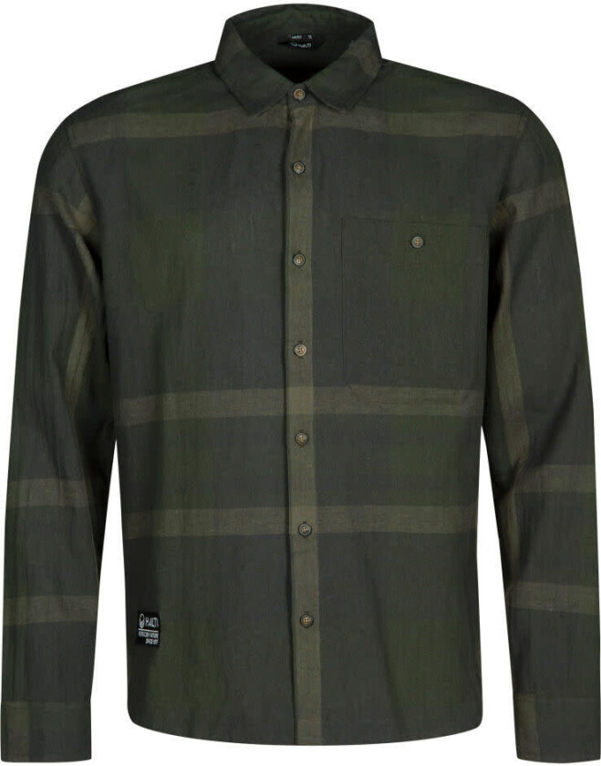Men's Hiker Trekking Shirt Thyme Green Print