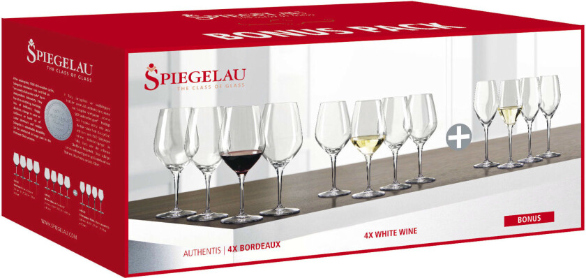 Authentis Vin og Champagnesett 12 deler