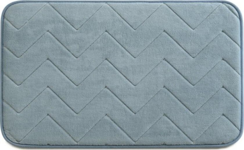 Mousse badematte 50x80 cm - Lys blå