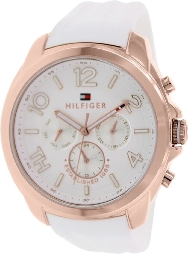 Dameklokke 1781388 Serena Hvit/Gummi Ø42 mm