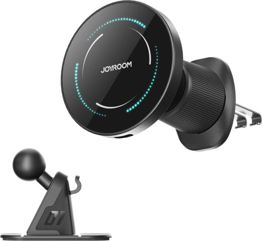 Magsafe Mobilholder med Trådløs Lading for Bil 15W - Svart