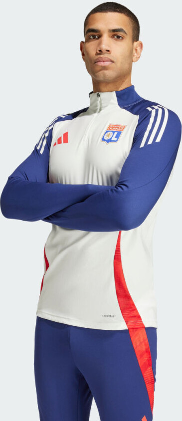 Lyon Treningsskjorte Tiro 24 - Hvit/Navy/Lys rød - adidas, størrelse Small