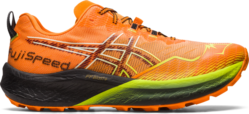 Asics Fuji Speed 2, løpesko, herre Bright Orange/antiqu