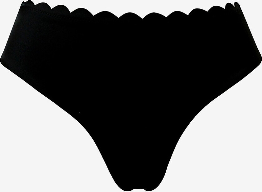 Bikinitruse New Venus Scallop Mid Rise Bottom - Svart