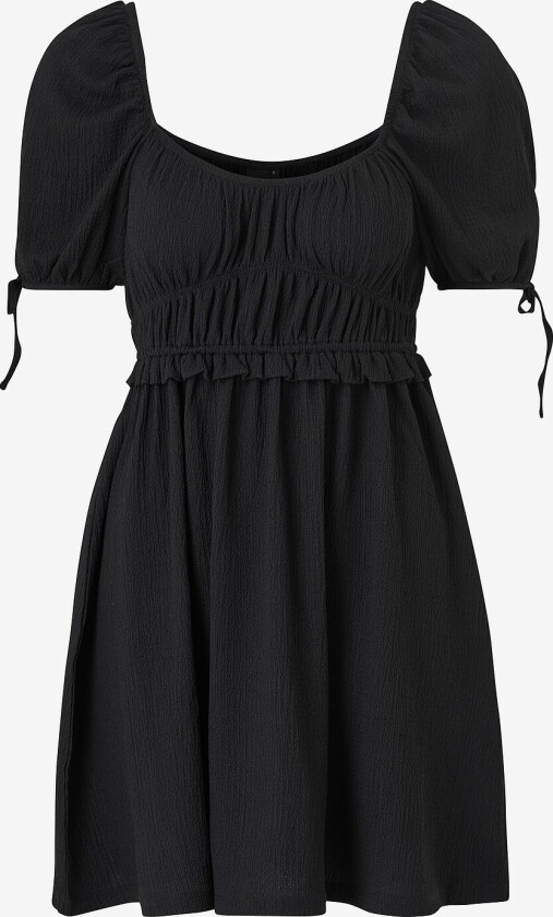 Kjole Puff Sleeve Dress - Svart