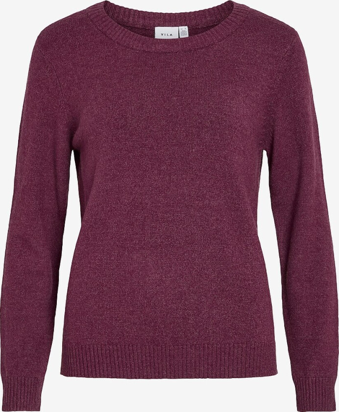 Pullover viRil L/s O-neck Knit Top - Rød