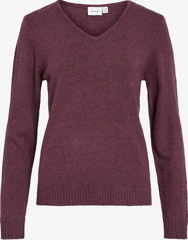 Genser viRil V-neck Knit Top - Rød