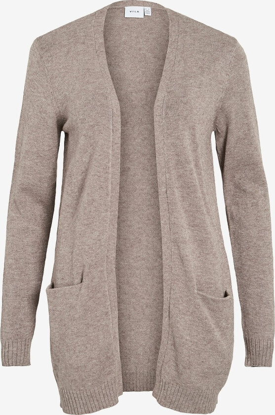 Cardigan viRil L/S Open Knit - Grå