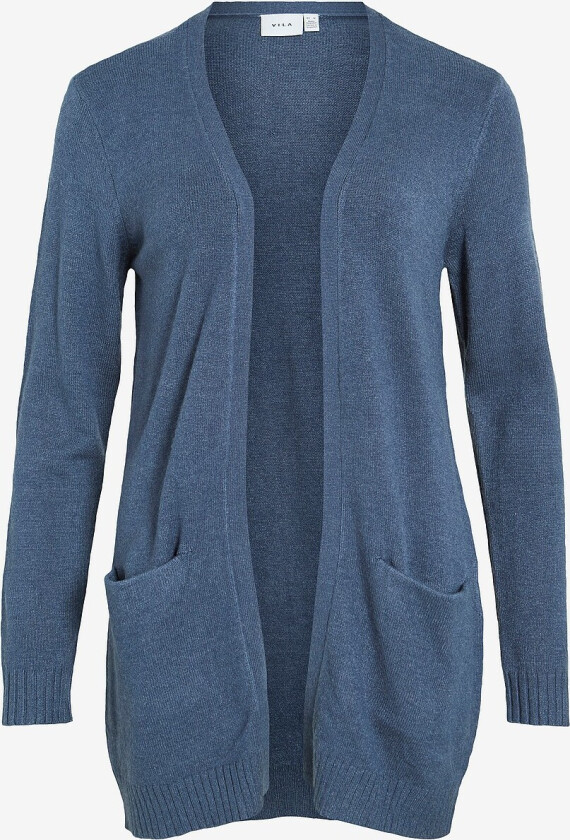 Cardigan viRil L/S Open Knit - Blå