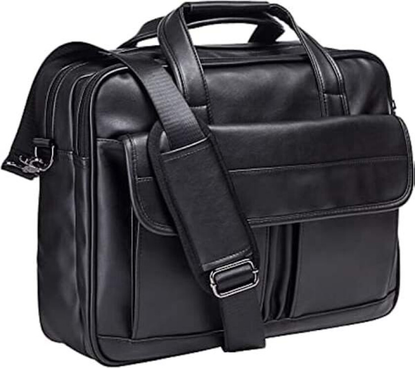 Herre Dokumentmappe i Lær for Forretningsreiser Håndlaget Messenger Bag Laptopveske