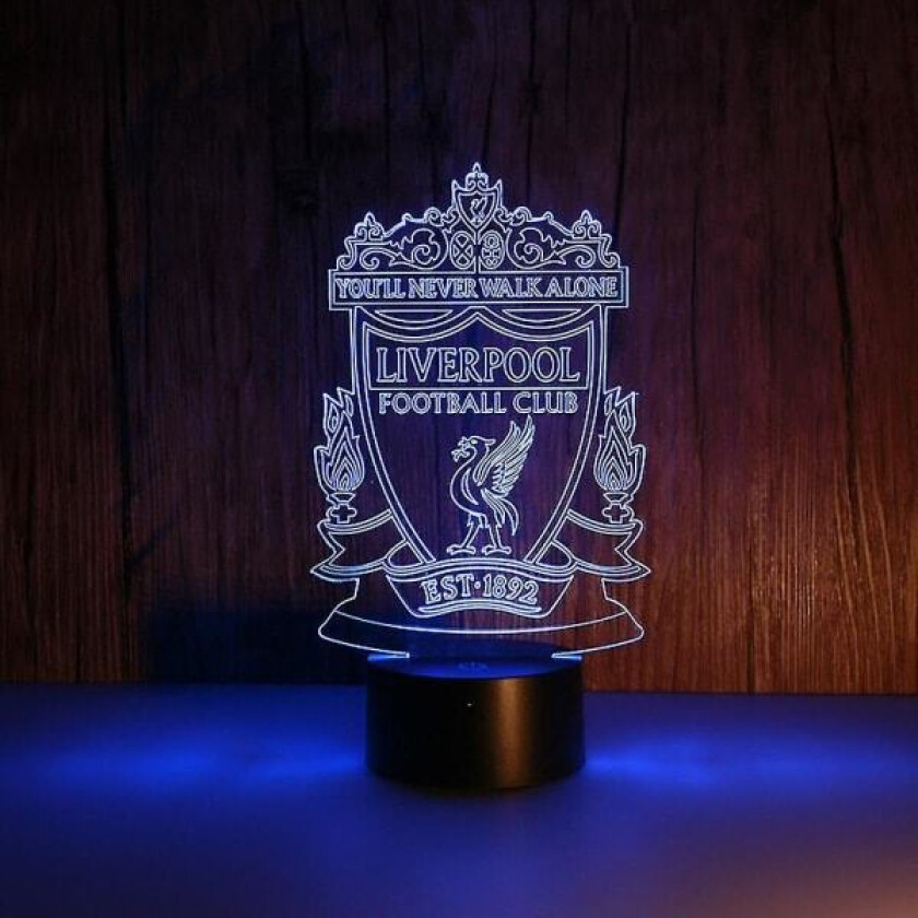 Høykvalitets ny stil 3D LED nattlampe Liverpool fotballklubb nattlampe for barn på soverommet