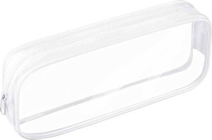 Gjennomsiktig pennal, Klar eksamen pennal, Vanntett PVC glidelås kosmetikk oppbevaringspose, Reise bagasjepose sminke kosmetikkveske