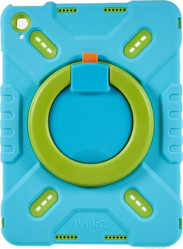 iPad 11" (2025) / 10.9" (2024 / 2022) Barnedeksel med Roterbart Stativ - Blå / Grønn