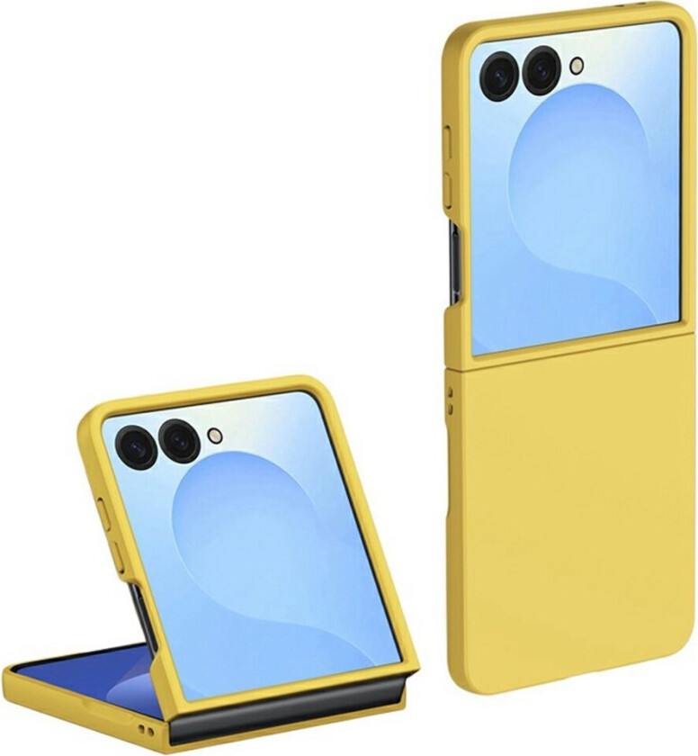 Samsung Galaxy Z Flip7 Hard Plast Deksel - Gul