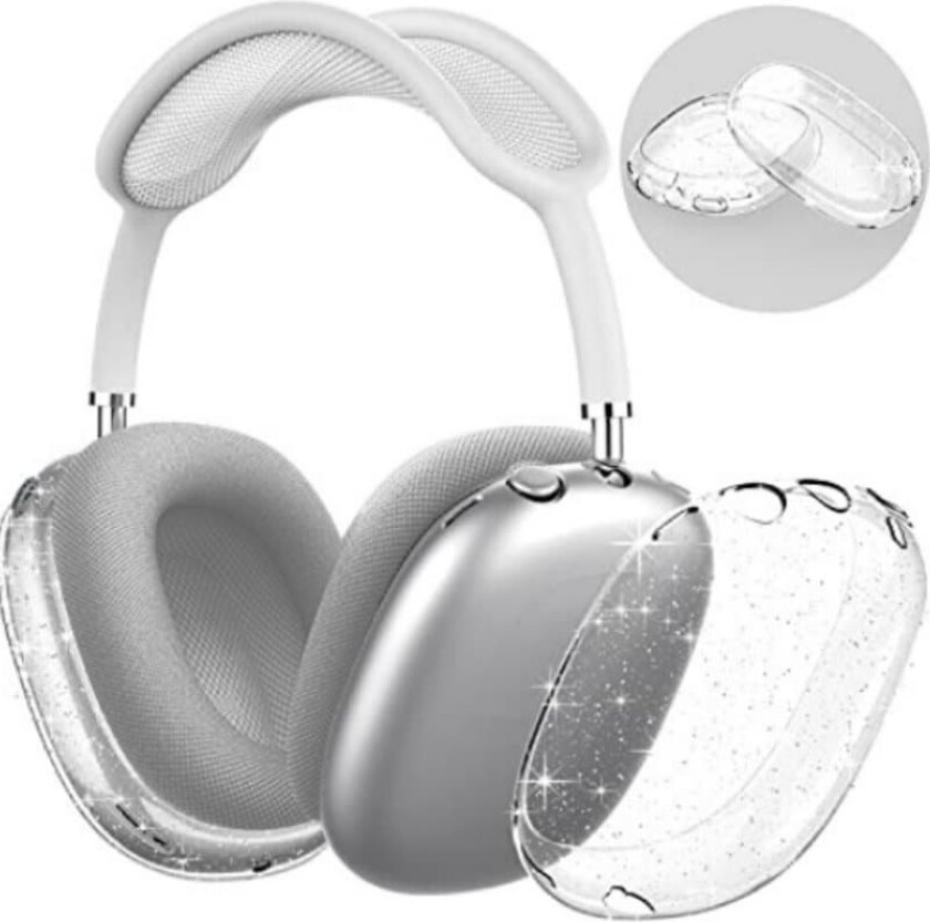 INF Glitrende gjennomsiktig TPU-deksel for AirPods Max-hodetelefoner 0